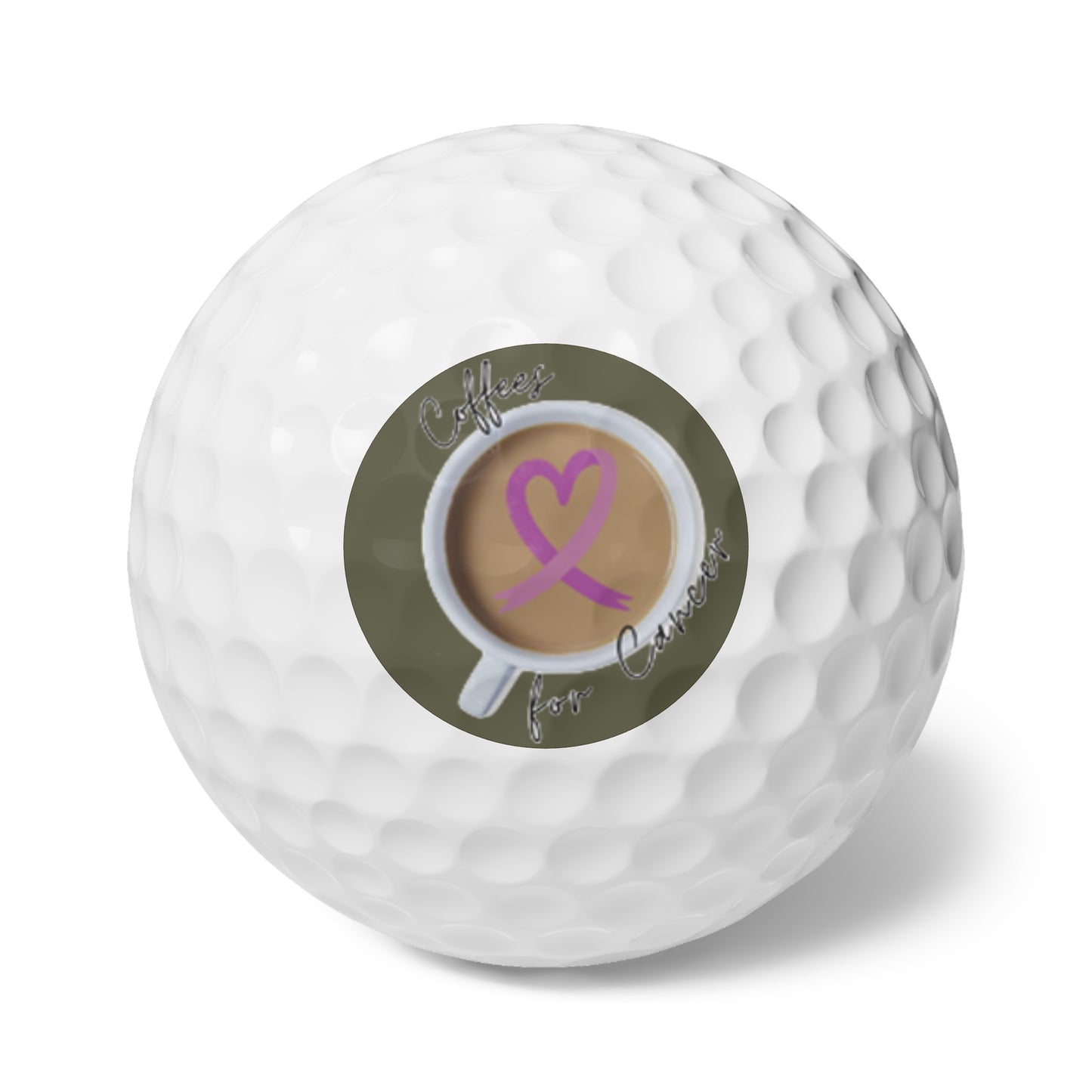 Golf Balls — Coffees for Cancer Charity (6-Pack) — Supports Nate’s Coffees for Cancer Donations