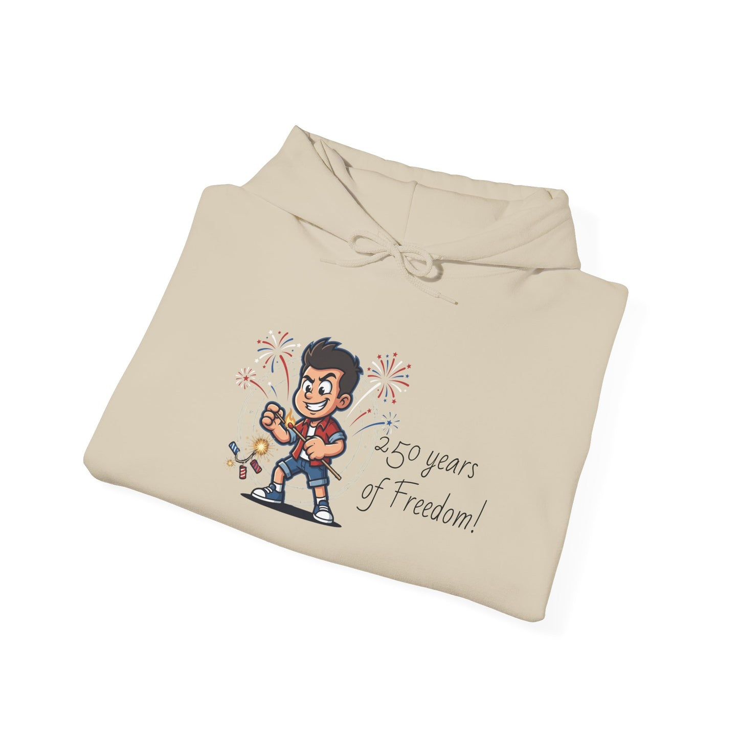 Vintage Americana firework crest Hoodie | 4th of July, red white blue