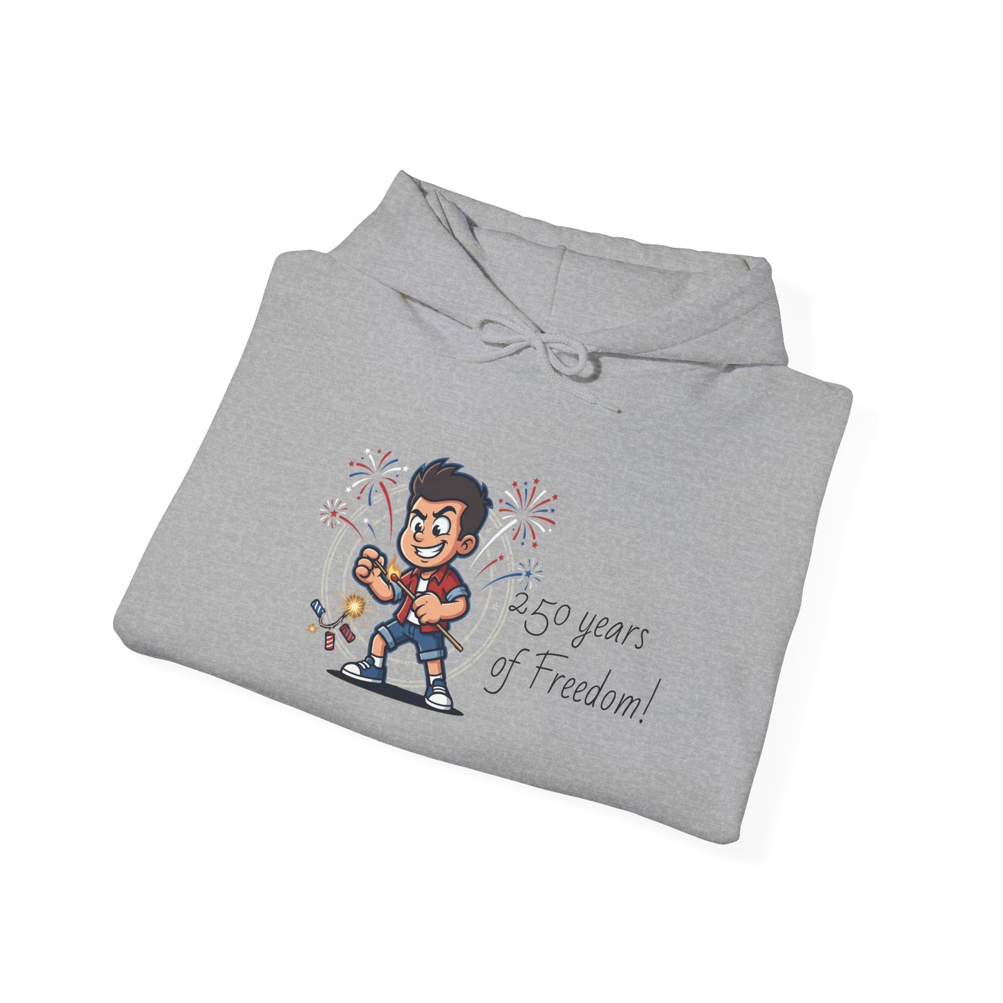Vintage Americana firework crest Hoodie | 4th of July, red white blue