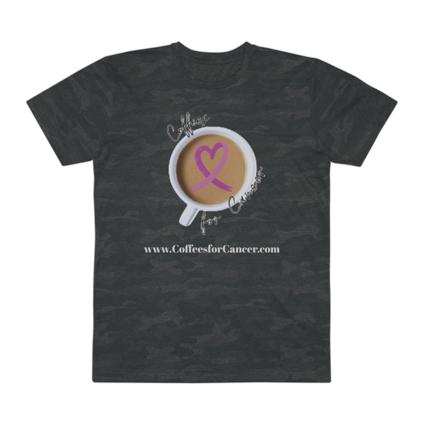 Men's Tee — Coffees for Cancer Charity Shirt (All Proceeds Benefit Cancer Patients)