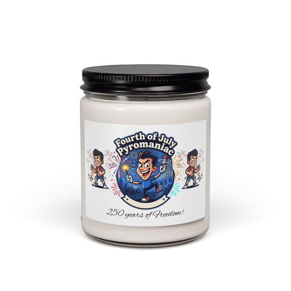 Fourth of July Candle | Americana, vintage red white blue soy