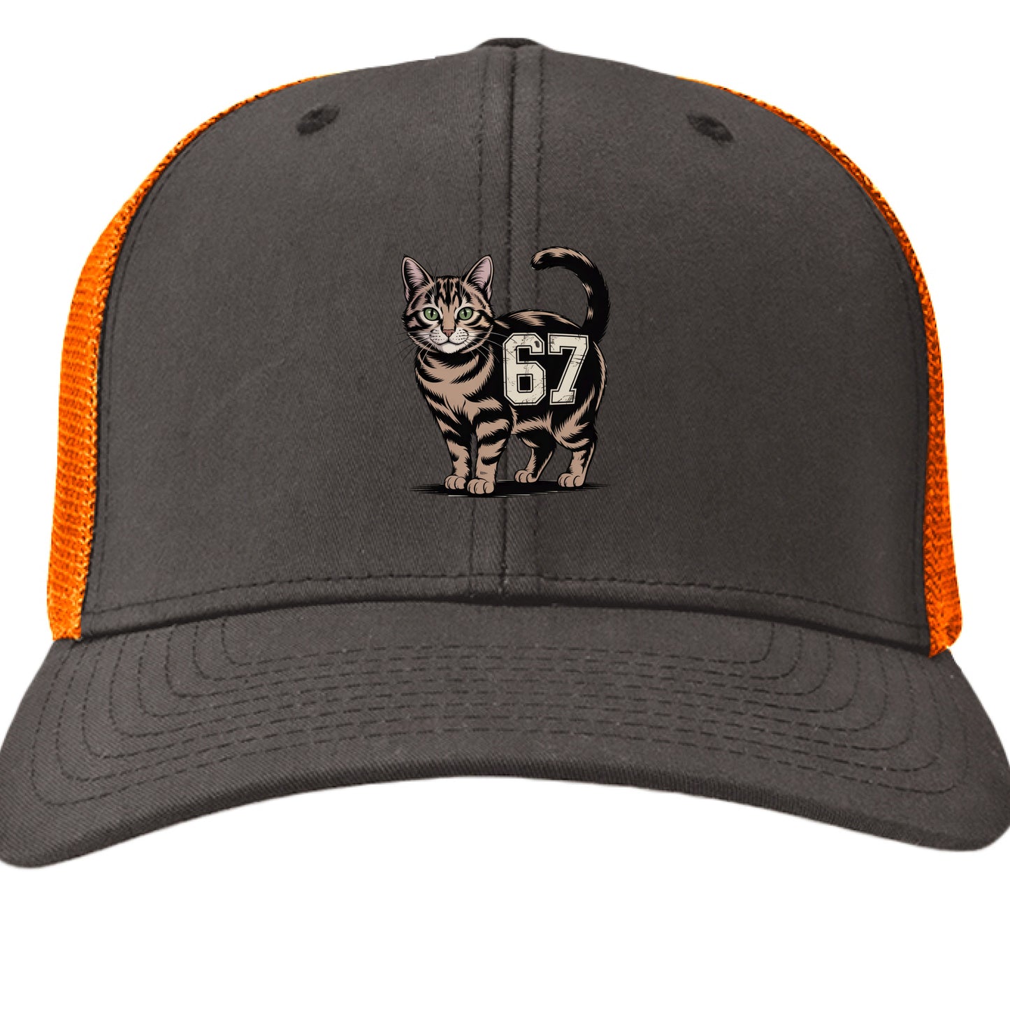 Charcoal/ Neon Orange - FRONT