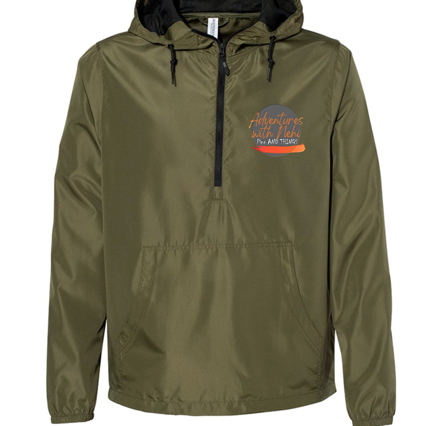 Army/ Black Zipper - FRONT